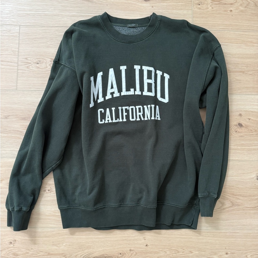 Brandy Melville (John Galt) Dark Green Malibu California Sweater